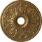 Ekena Millwork Ashley Ceiling Medallion (Fits Canopies up to 4 3/4"), 23 7/8"OD x 4"ID x 2 1/8"P, Pale Gold CM23ASPAS - alternate 1